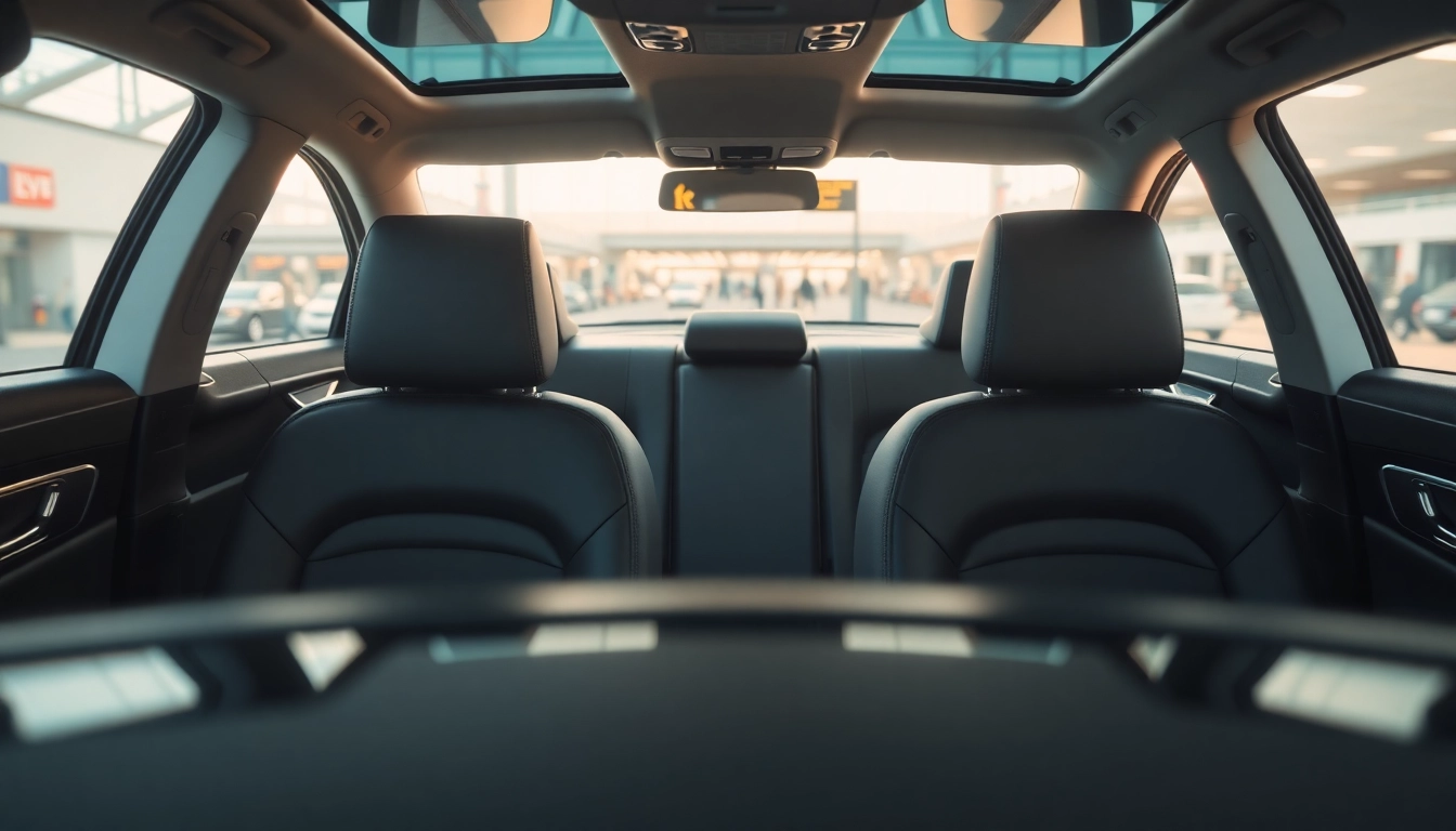 Experience YVR airport car service in a luxurious sedan at Vancouver International Airport.