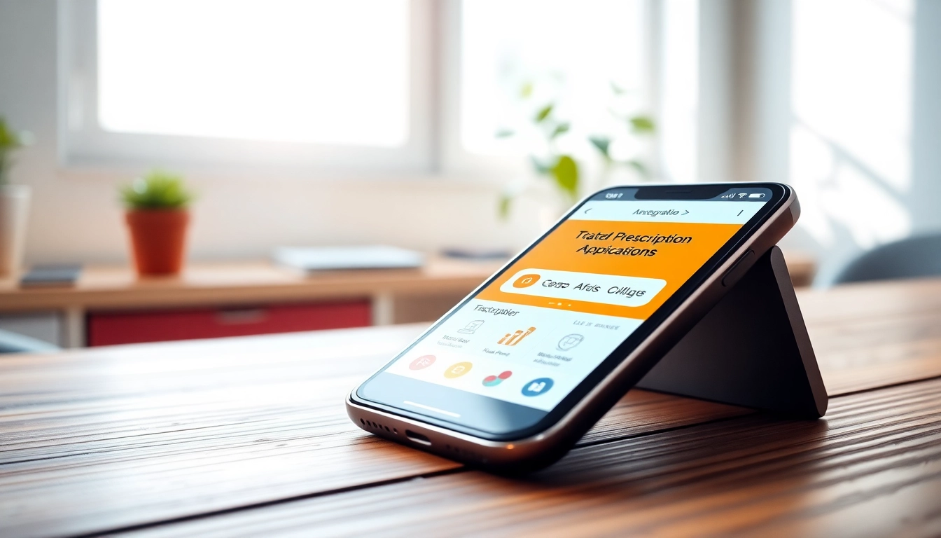 Showcase of top rated prescription applications on a smartphone belonging to a healthcare professional